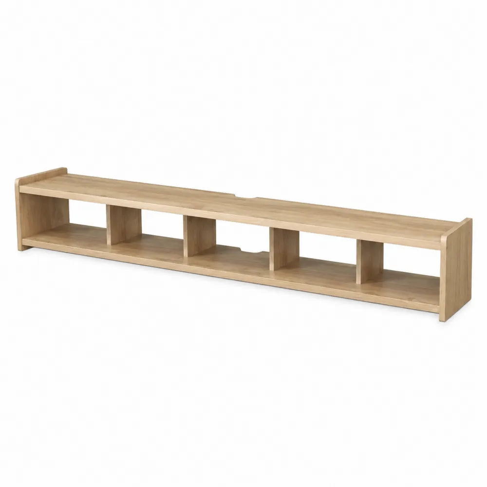 Mobile TV in Legno Rovere con Ripiani 150x30x27 cm